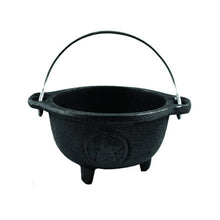 Pentagram Cast Iron Cauldron Bowl w/ Hanger (3 in.)