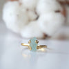 Raw Blue Aquamarine Ring