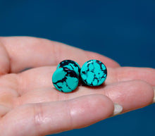  Turquoise Howlite Plugs – Double Flare Natural Stone Gauges