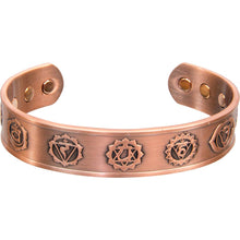 7 Chakras Copper & Magnetic Bracelet
