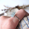 Raw Blue Aquamarine Ring