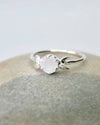 Moon Phases Ring in Moonstone and Sterling Silver