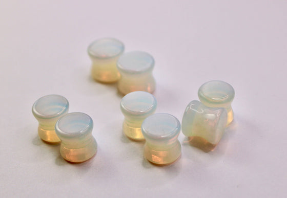Opalite Plugs – Double Flare Natural Stone Gauges