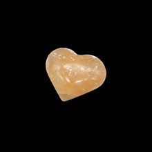  Orange Selenite Heart Puffs