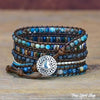 Natural Labradorite & Blue Jasper Apple Watch Band