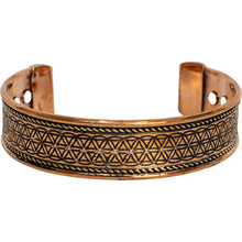  Flower Of Life Copper & Magnetic Bracelet