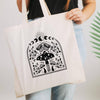 Celestial Tote Bag - Moon Phases & Mushroom