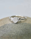 Moon Phases Ring in Moonstone and Sterling Silver