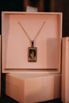 Tarot Card Necklace - Strength from the Marigold Tarot Deck, 13th Press x Feyr™