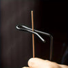 Oak & Brass Accent Upside Down Incense Stick Burner
