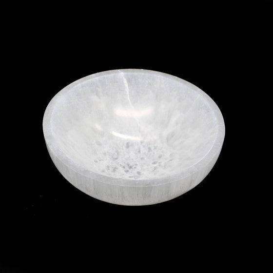 Round Selenite Smudge Bowl (5 in.)