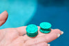 Turquoise Howlite Plugs – Double Flare Natural Stone Gauges