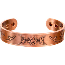  Triple Moon Copper & Magnetic Bracelet