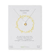 November Birthstone Necklace in Citrine + Sterling Silver