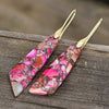 PInk / Red Regalite Earrings