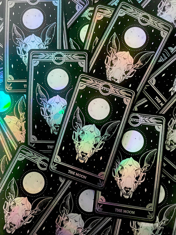 Celestial Stickers Marigold Tarot Holographic: The Star, The Moon, The Sun, The World