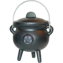  Cauldron - Cast Iron - Black - Pentacle (Mini) 3"Di.