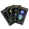 Celestial Stickers Marigold Tarot Holographic: The Star, The Moon, The Sun, The World