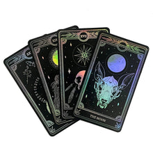 Celestial Stickers Marigold Tarot Holographic: The Star, The Moon, The Sun, The World