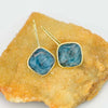 Natural Apatite Stone Losange Earrings