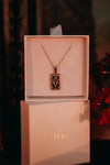 Tarot Card Necklace - The Moon from the Marigold Tarot Deck