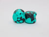 Turquoise Howlite Plugs – Double Flare Natural Stone Gauges
