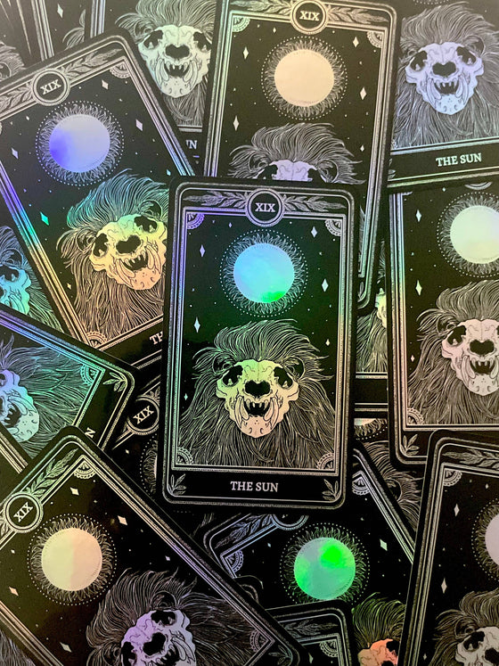 Celestial Stickers Marigold Tarot Holographic: The Star, The Moon, The Sun, The World