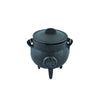 Mini Tree of Life Cast Iron Cauldron w/ Lid (3.5 in.)
