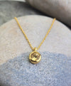November Birthstone Necklace in Citrine + Sterling Silver