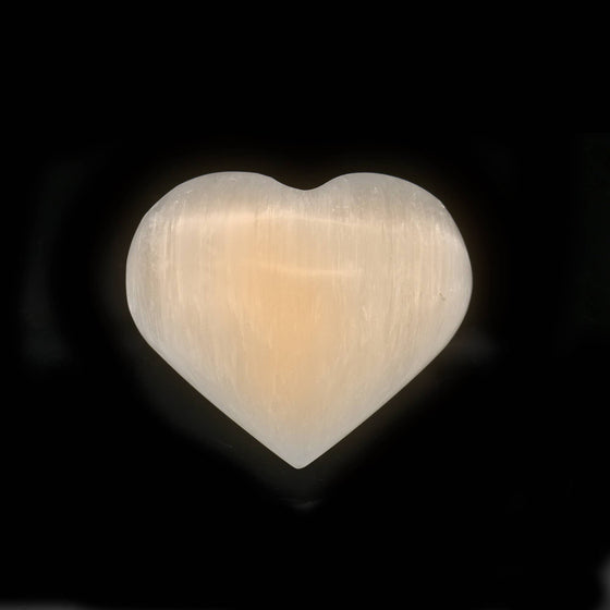 Selenite Heart Puffs