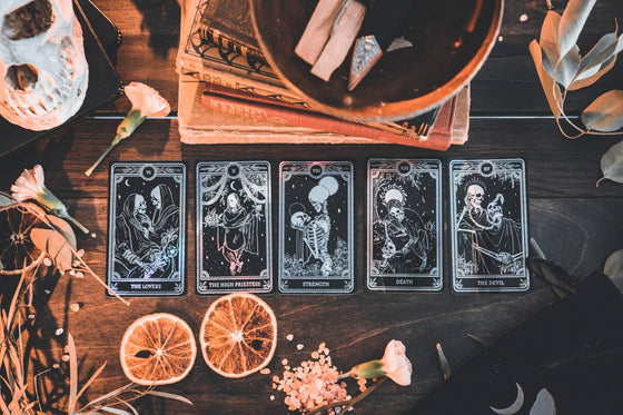 Stickers, Marigold Tarot Holographic: Strength, Lovers,+