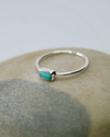 December Birthstone Ring - Create your own Stacking Set - Turquoise in Sterling Silver