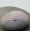 NOVEMBER Birthstone Necklace in Citrine + Sterling Silver