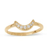 Rising Moon Crystal Ring in Gold Vermeil