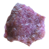 Pink crystal rock on a white background