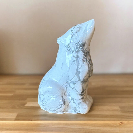 Wolf Crystal Carving