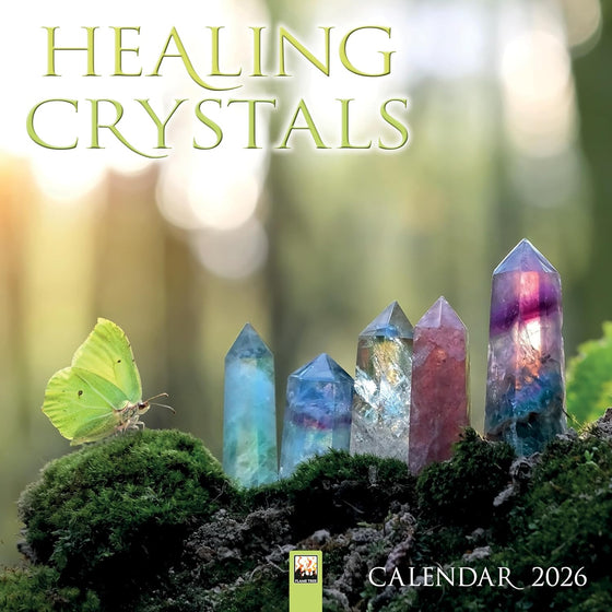 Healing Crystals Wall Calendar 2026