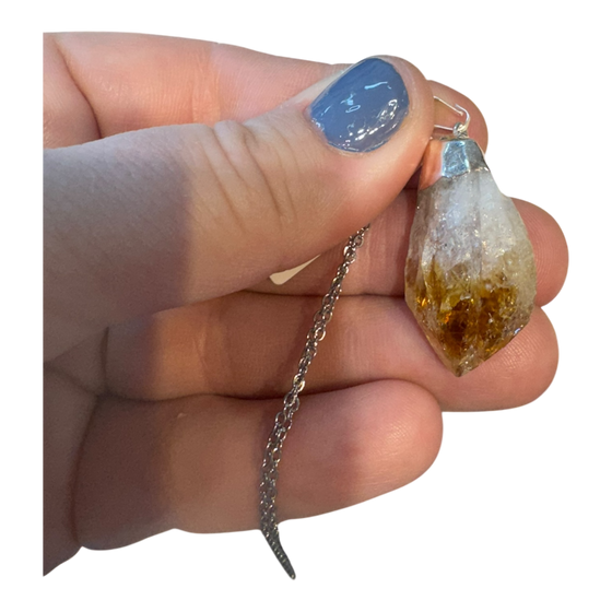 Citrine Raw Pendant