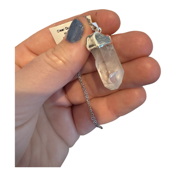 Clear Quartz Raw Pendant