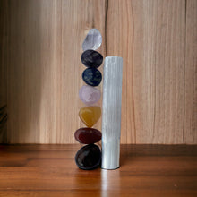  Chakra Tumbled Kit with Selenite Wand