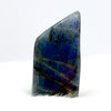 Labradorite crystal on a white background