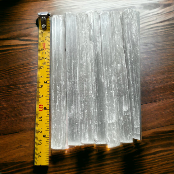 Selenite Raw Wands