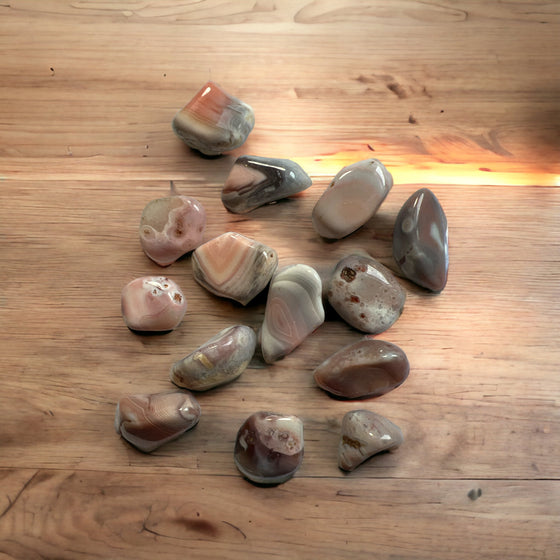 Pink Botswana Agate Tumbled