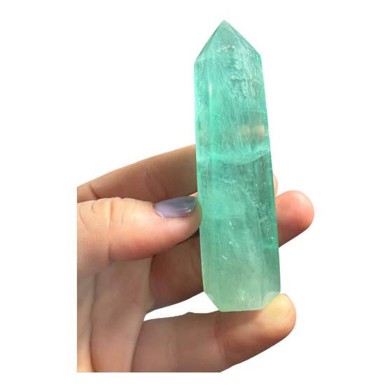 Green Baja Fluorite Tower