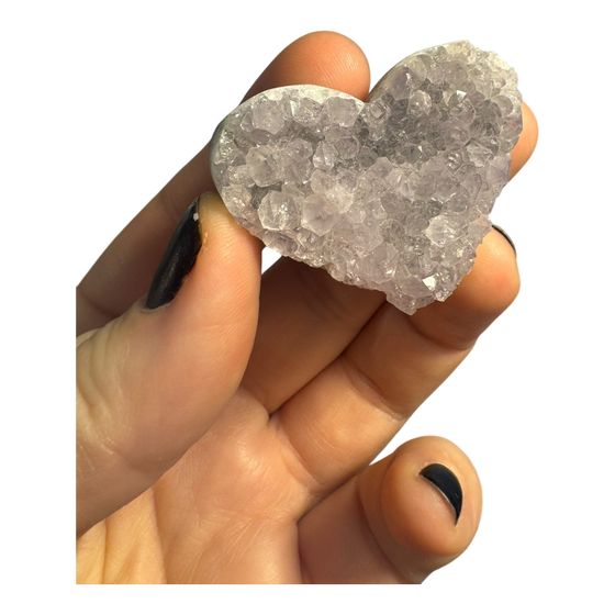 Amethyst Clusters Heart