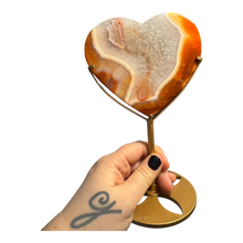  Carnelian Heart (in stand)