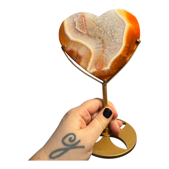 Carnelian Heart (in stand)