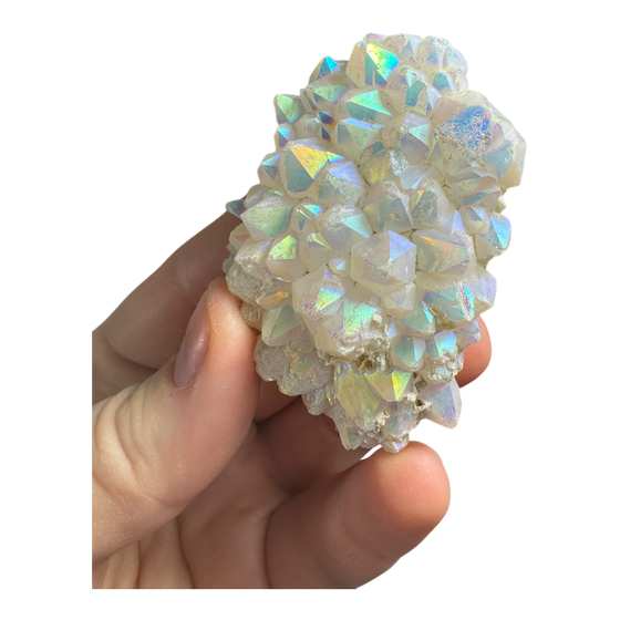 Angel Aura Clear Quartz Cluster