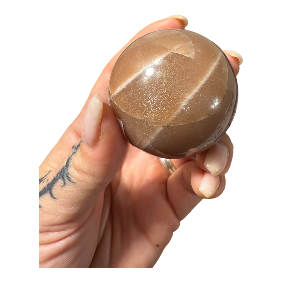 Peach Moonstone Sphere