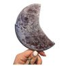 Lepidolite (Purple Mica) Moon in Stand